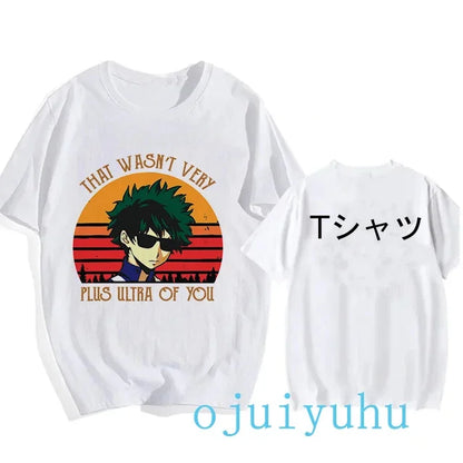 My Hero Academia Black/White T Shirt Collection