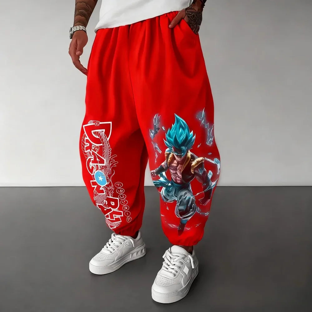 2026 Summer Dragon Ball Gogeta SSB 3D Print Joggers, Quick Dry Oversized Outdoor Hip Hop Casual Sports Pants for Men Women Kids