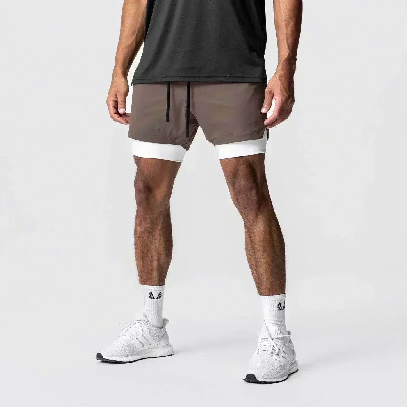 One Piece Men's Shorts Double Layer 2-in-1 Shorts Roronoa Zoro Japanese Anime Summer and Autumn Fake Two-piece Printed Pants
