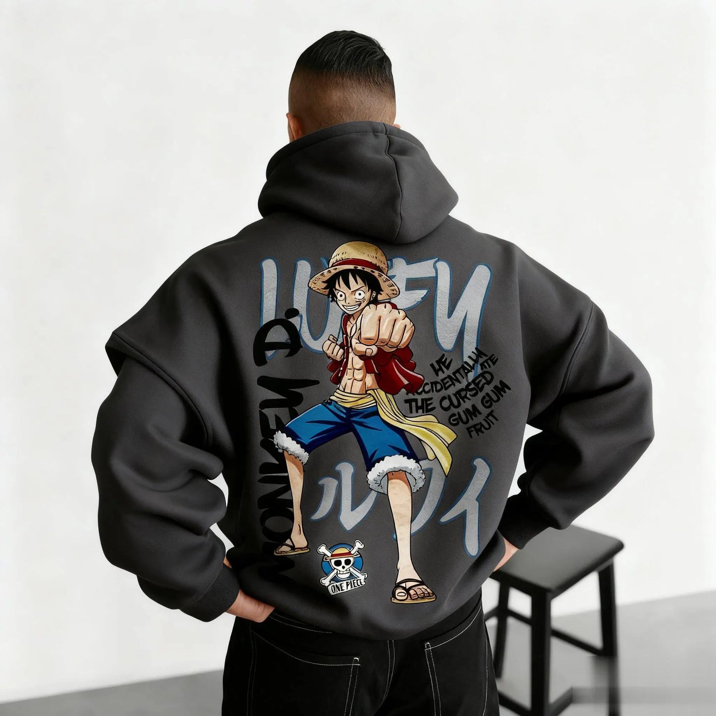 One Piece Anime Print Hoodie Men Women Graphic Pullover Casual Streetwear Sweatshirt Monkey D Luffy Print Jacket Spring Autumn