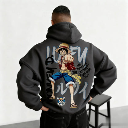 One Piece Anime Print Hoodie Men Women Graphic Pullover Casual Streetwear Sweatshirt Monkey D Luffy Print Jacket Spring Autumn