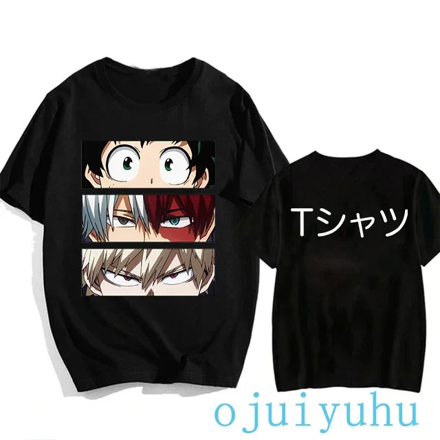 My Hero Academia Black/White T Shirt Collection