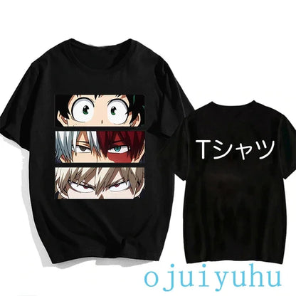 My Hero Academia Black/White T Shirt Collection