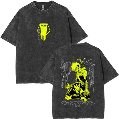My Hero Academia Graphic Washed T-Shirt Collection
