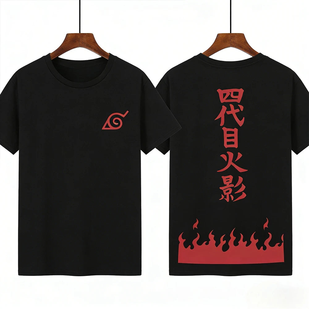 Naruto Animation Generation IV Surrounding The Same Cos Short Sleeve T-shirt Naruto Anime Printed T-shirt