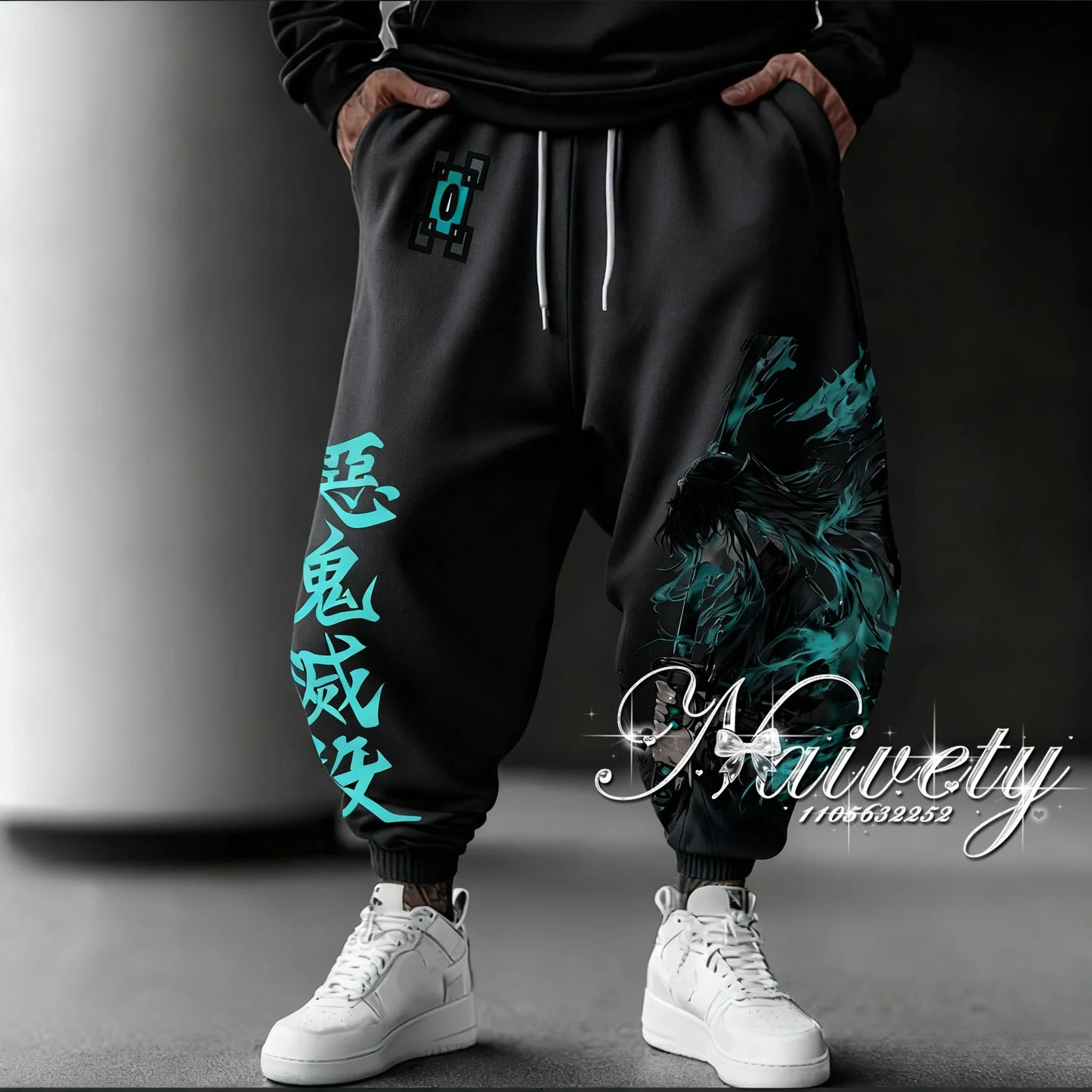 2026 Summer Demon Slayer Tokito Muichiro Anime 3D Print Trousers Quick Dry Sportswear for Adults Kids & Parent-child Outfits