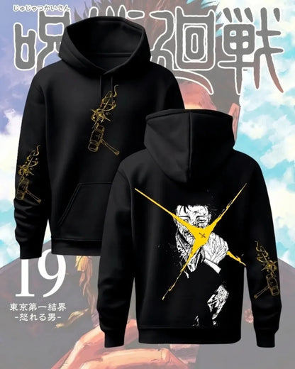 Harajuku Jujutsu Kaisen Hoodies Women Y2k Fashion Akihabara Streetwear Hoodie Top Sweatshirt Casual Tracksuit Men Clothing