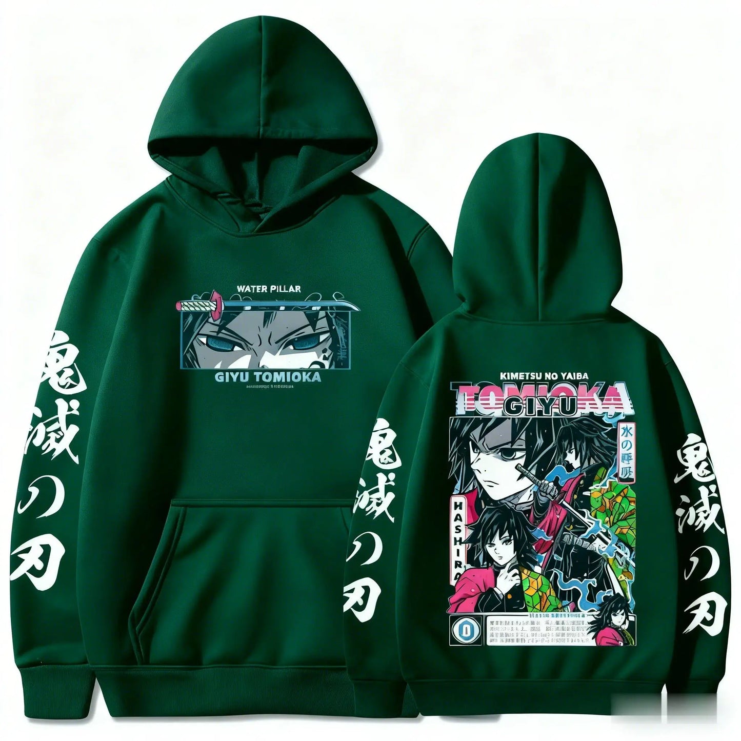 Demon Slayer Giyu Tomioka Hoodie Men Women Anime Cosplay Sweatshirt 2026 New Casual Streetwear Pullover Y2k Long-sleeved Tops