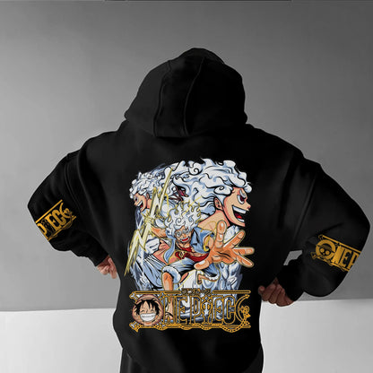 2025 Latest ONE PIECE Animation Hoodie Pure Cotton Casual Trend Sports Autumn and Winter Men's and Women's Hoodies