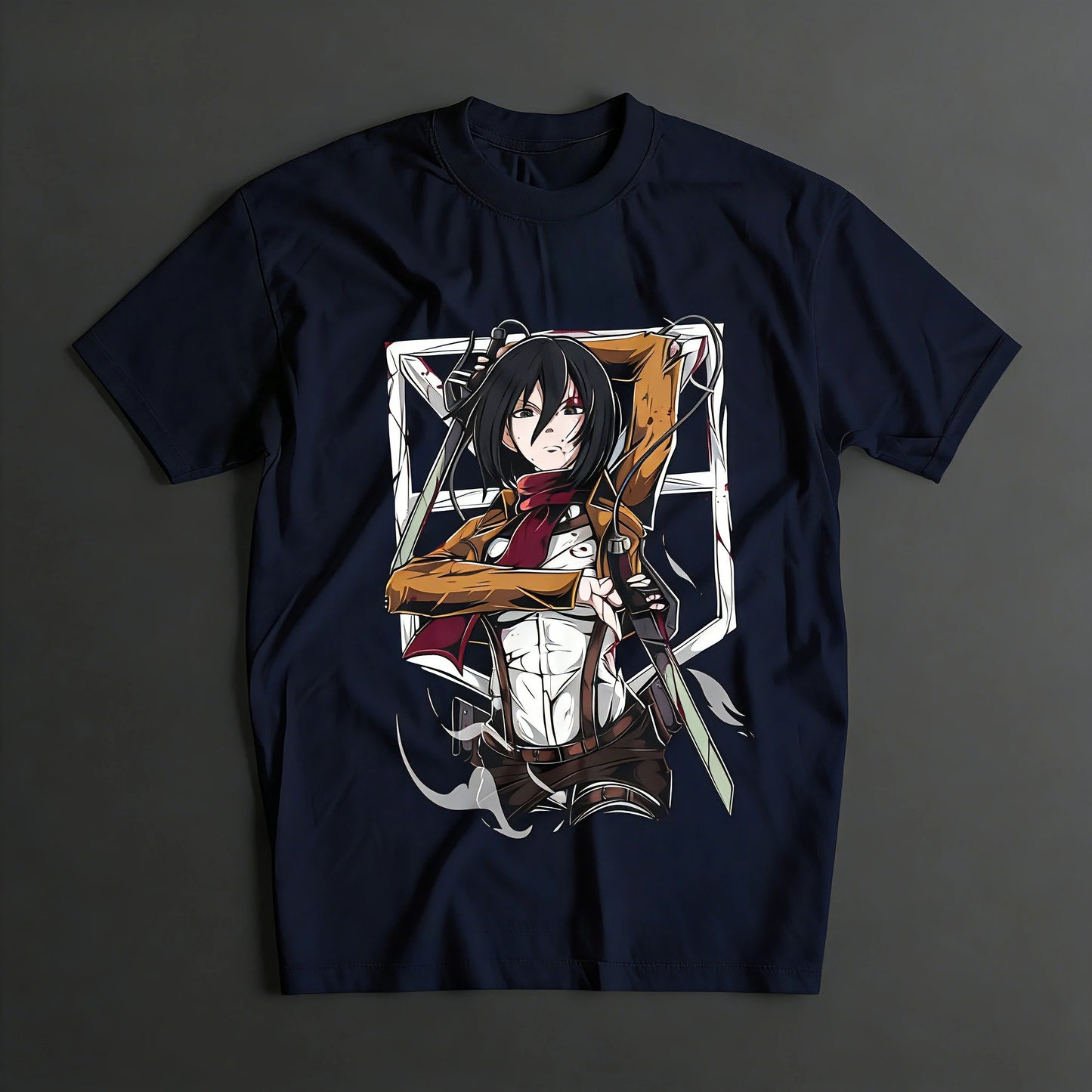 Attack on Titan Shirt Mikasa Ackerman T-shirt  AOT T-shirt  Anime Upper Garment Comfortable and Breathable T-shirt 2026 Summer