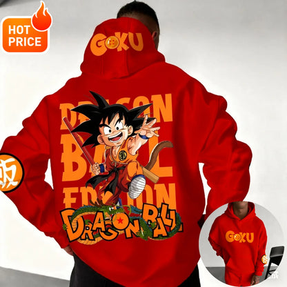 Son Goku Dragon Ball Autumn Harajuku Men Hoodie Streetwear Women Vintage Winter Oversized Hooded Sweatshirt Long Sleeve Unisex