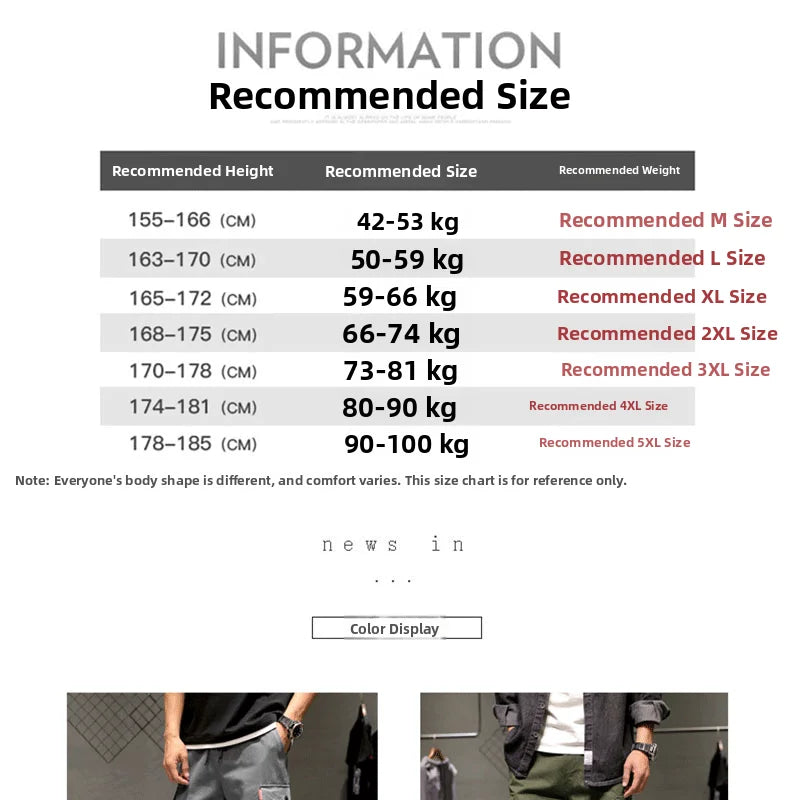 Atta on Titan Workwear Pants Casual Sports Long Trousers Elastic Waist Cotton Polyester Blend Spring Autumn Youth Faion