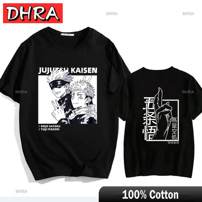 Japanese Jujutsu Kaisen Gojo Anime T-shirt Unisex Manga Gojo Satoru Graphic T Shirts Short Sleeve Tee Y2k T-shirts Cool Tops