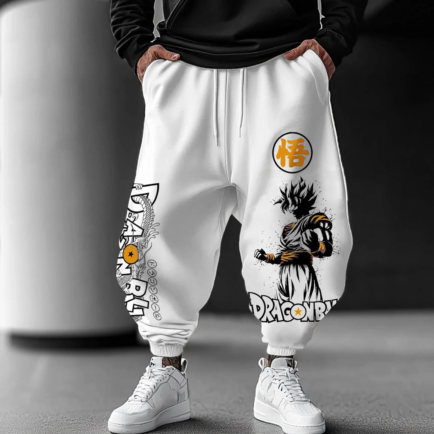 2025 Japanese Dragon Ball Anime Peripheral Pure Cotton Loose Sports Trousers Men's and Women's Hip Hop Leggings
