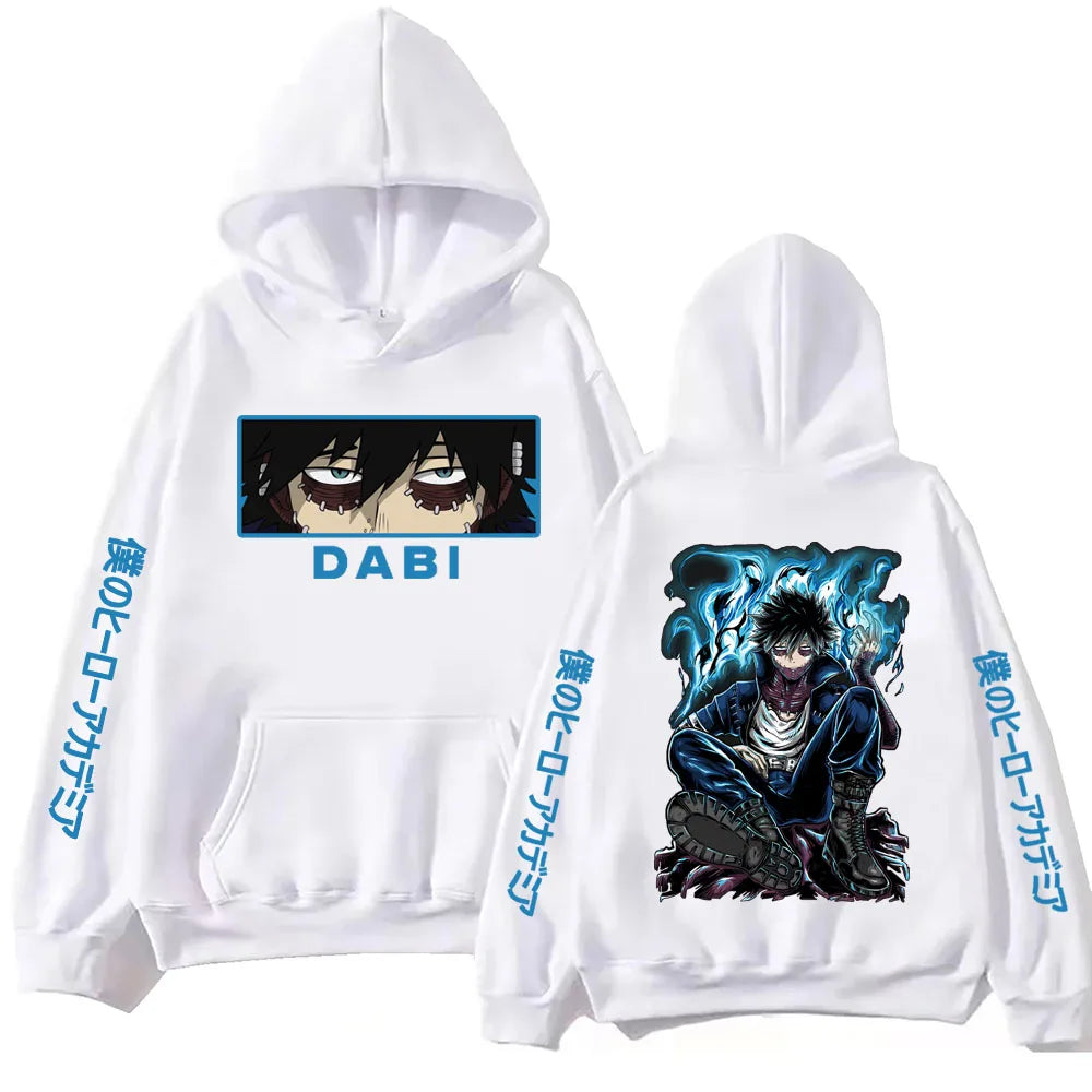Anime My Hero Academia Dabi Hoodie Harajuku  Pullover Tops Man Woman  new in hoodies & sweatshirts Casual Pullover Sudaderas
