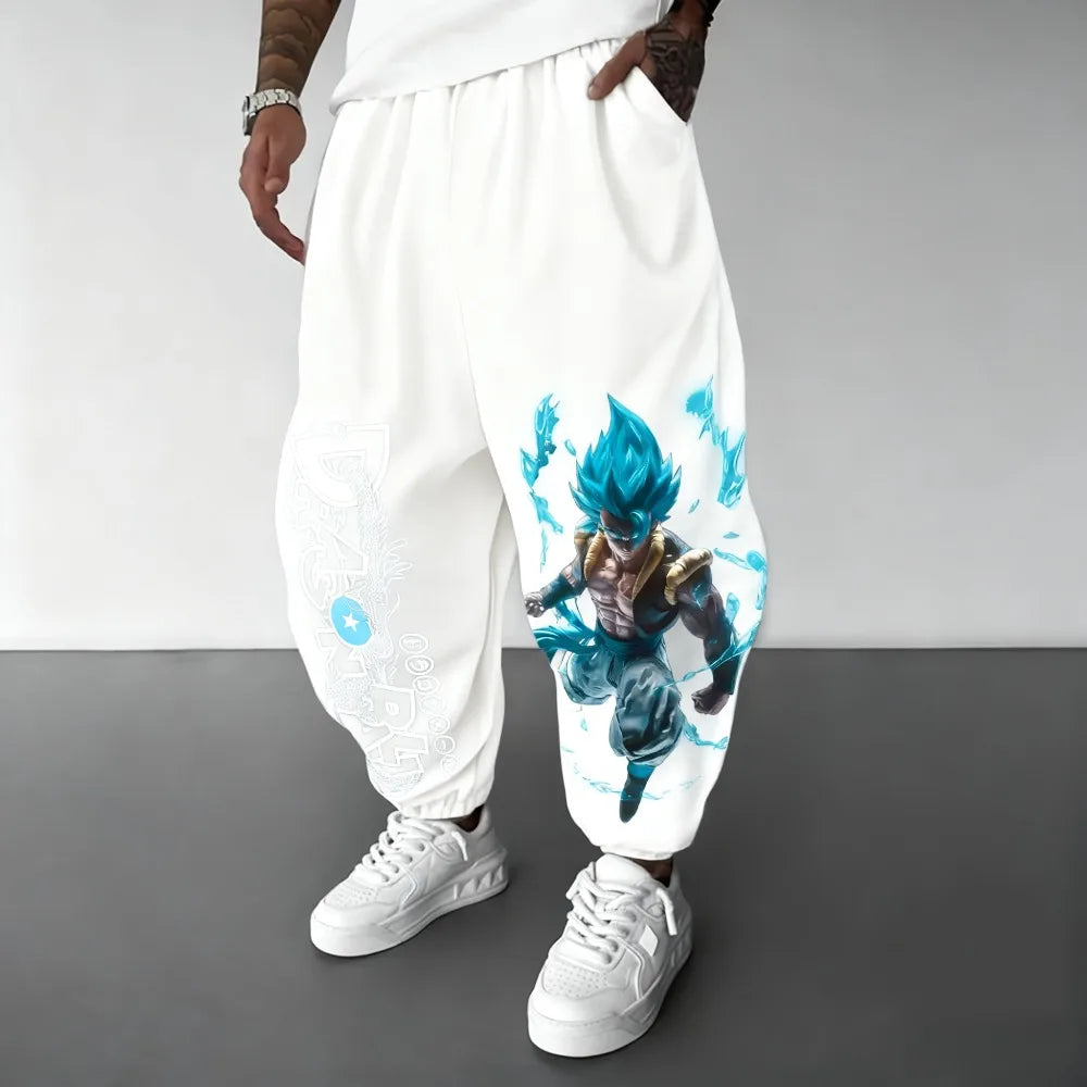 2026 Summer Dragon Ball Gogeta SSB 3D Print Joggers, Quick Dry Oversized Outdoor Hip Hop Casual Sports Pants for Men Women Kids