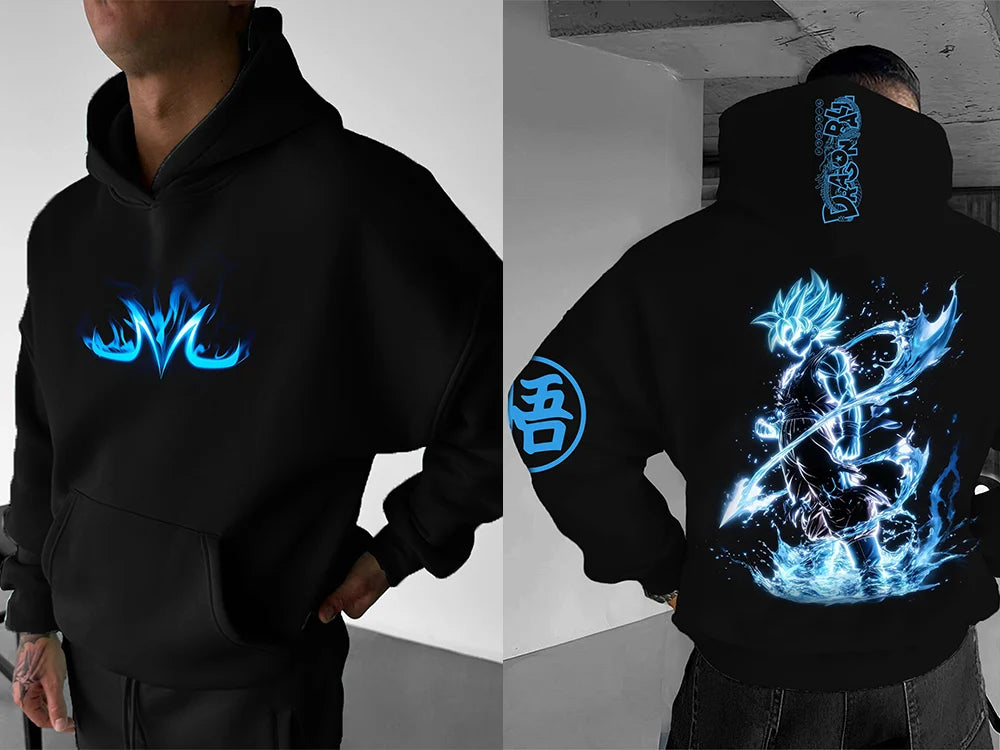Dragon Ball Hooded Sweatshirt - Soft, Breathable & Stretchy | Trendy Pullover Hoodie | Ideal Hoody for Sports & Leisure!