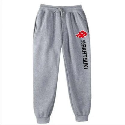 2025 Fashion Print Men's Women's Jogging Hip Hop Pants Street Clothing Hot Selling Anime Pants Akatsuki Fleece Trousers S-3XL