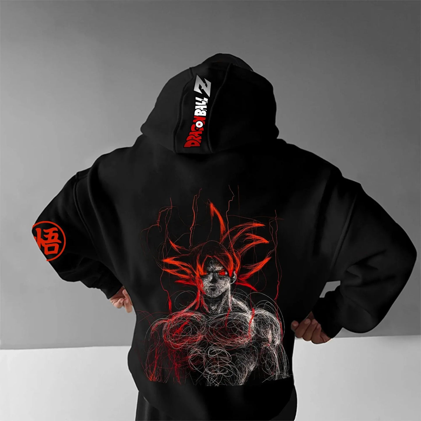Oversized Hoodie Men Women Dragon Ball Goku Anime Graphic Pullover Streetwear Loose Casual Autumn Winter Hooded Sweatshirt Y2k