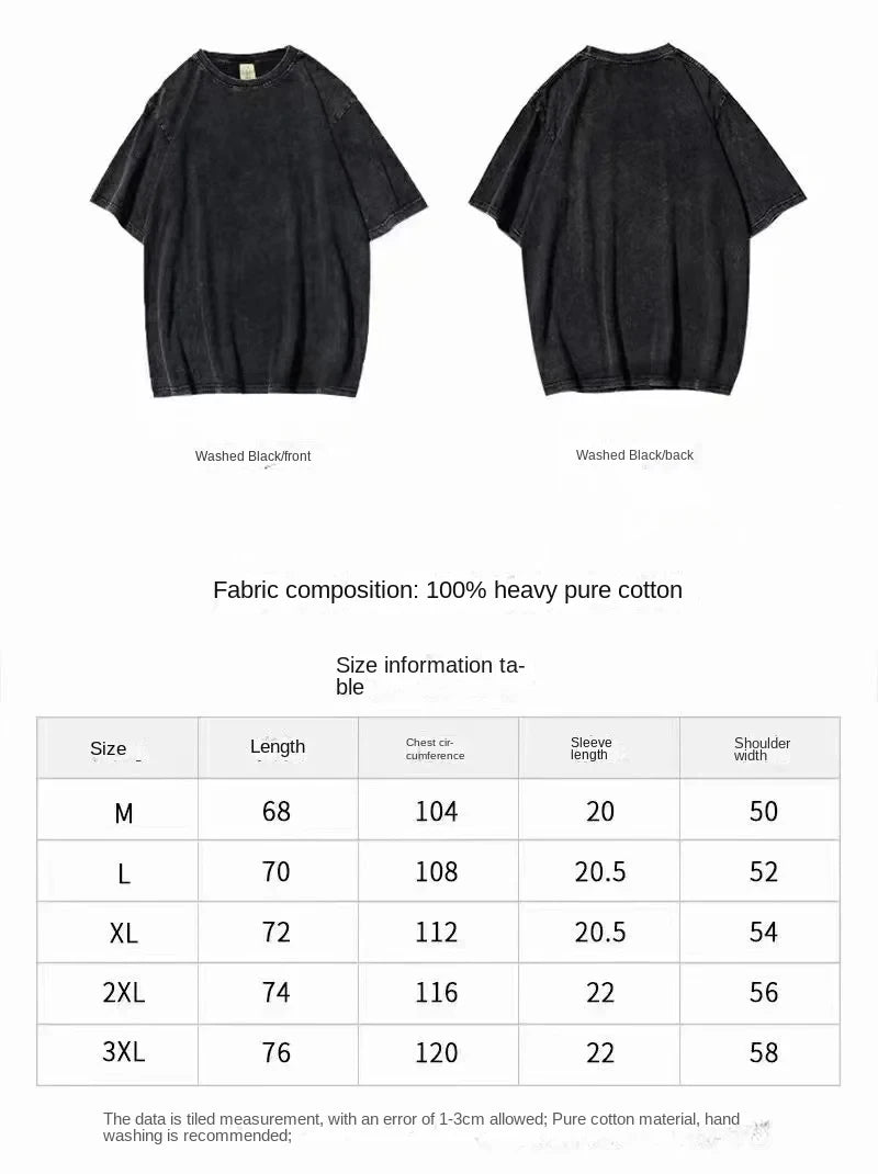 Vintage Washed Anime Attack on Titan Eren Jaeger T-shirt Men Women Fashion Short Sleeve T Shirts Cotton T-shirt Tops 2026 Summer