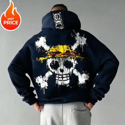 Nika Luffy One Piece Harajuku Streetwear Men Vintage Streetwear Hoodie Winter Women Oversized Hooded Sweatshirt Long Sleeve Top