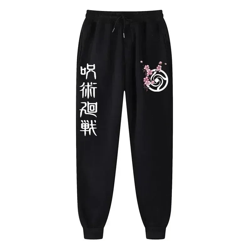 2025 Men's and women's sports pants Japanese anime Jujustu Kaisen printed jogging pants casual pants fitness exercise pants