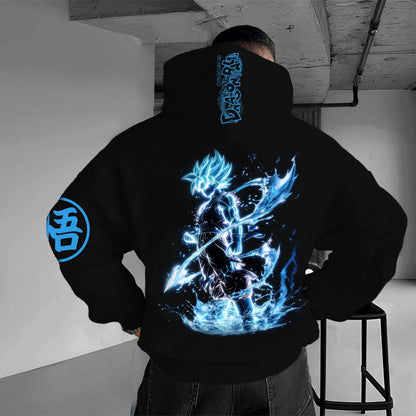Dragon Ball Hooded Sweatshirt - Soft, Breathable & Stretchy | Trendy Pullover Hoodie | Ideal Hoody for Sports & Leisure!