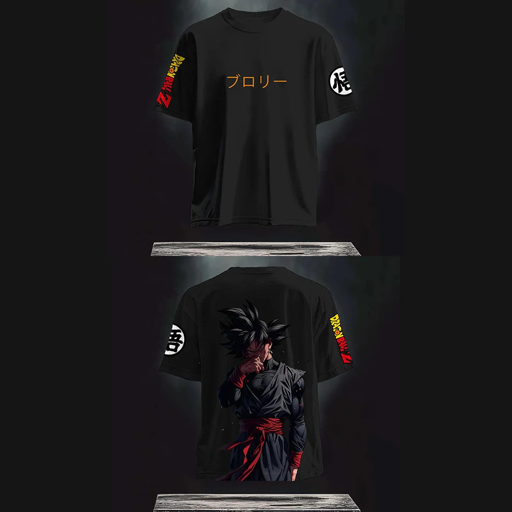 Dragon Ball Z Graphic Print T-Shirt 100% Cotton Soft Breathable Elastic Comfortable for Fans and Daily Wear