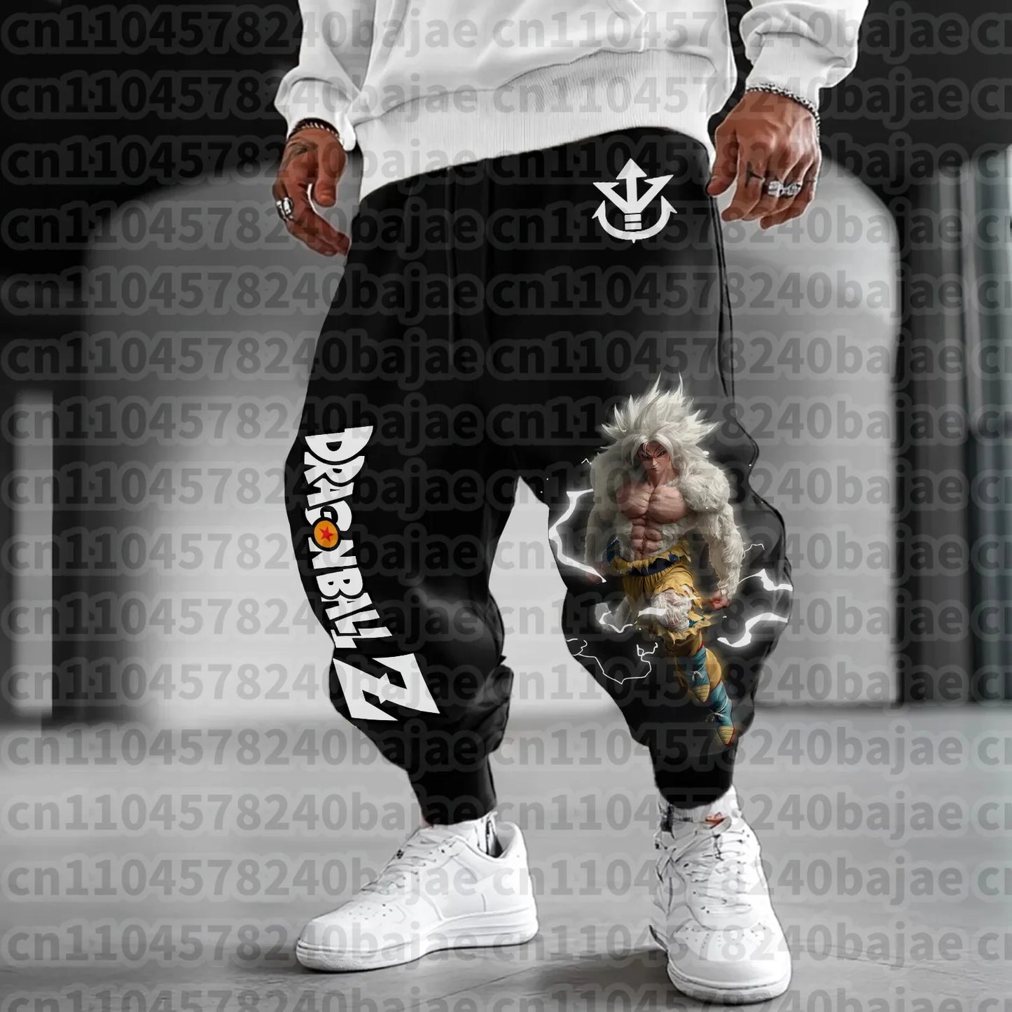 Dragon Ball Z Anime Graphic Men Jogger Pants Loose Fit Streetwear Casual Sweatpants Elastic Cuff Spring Autumn Hip Hop Trousers