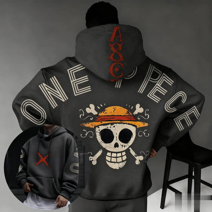 Y2k Oversized One Piece Hoodie Women Men Anime Print Pullover Jacket Streetwear Autumn Winter New Sweatshirt Long-Sleeve Tops