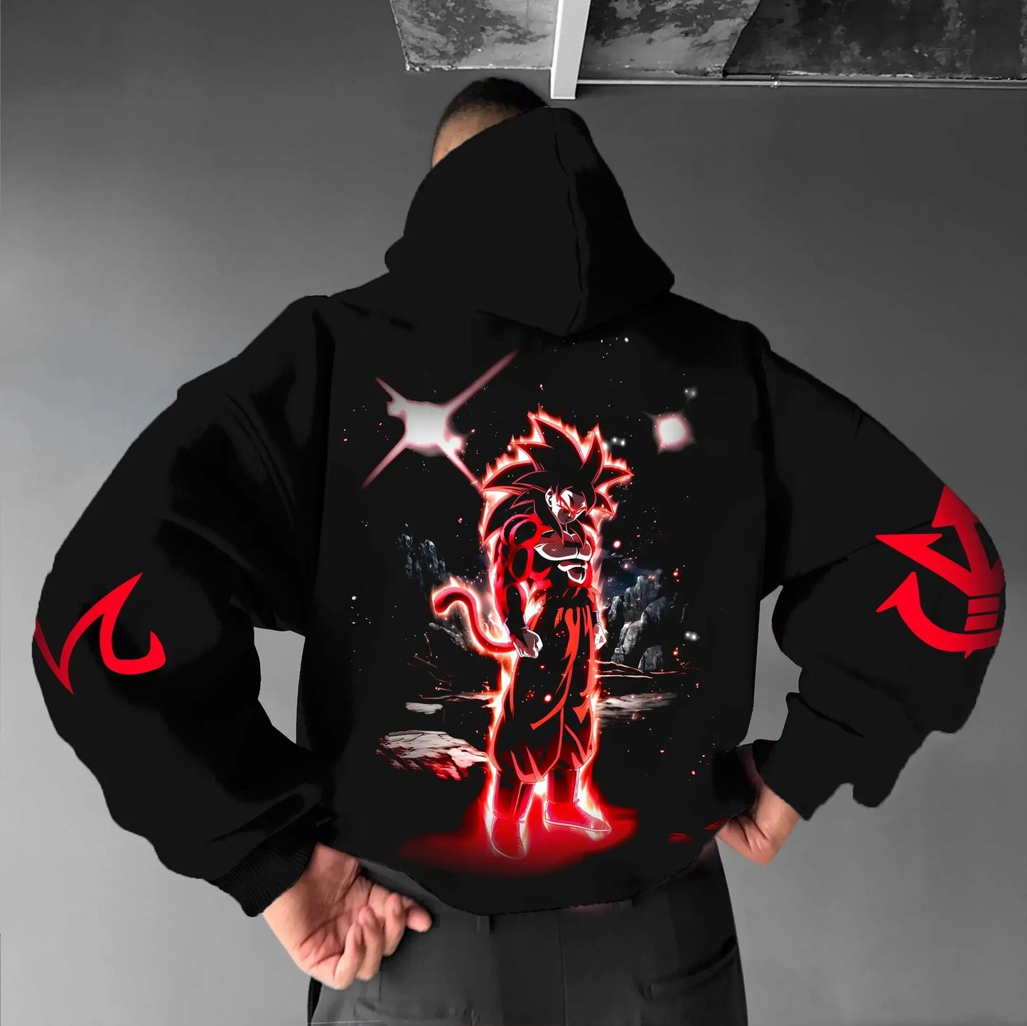 Oversized Hoodie Men Women Dragon Ball Goku Anime Graphic Pullover Streetwear Loose Casual Autumn Winter Hooded Sweatshirt Y2k