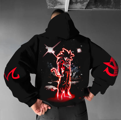 Oversized Hoodie Men Women Dragon Ball Goku Anime Graphic Pullover Streetwear Loose Casual Autumn Winter Hooded Sweatshirt Y2k
