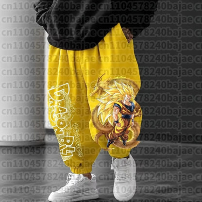 Dragon Ball Men's Pants Sportswear Majin Buu Spring Autumn and Winter Japan Anime Jogger Pants Harajuku Fashion Trousers