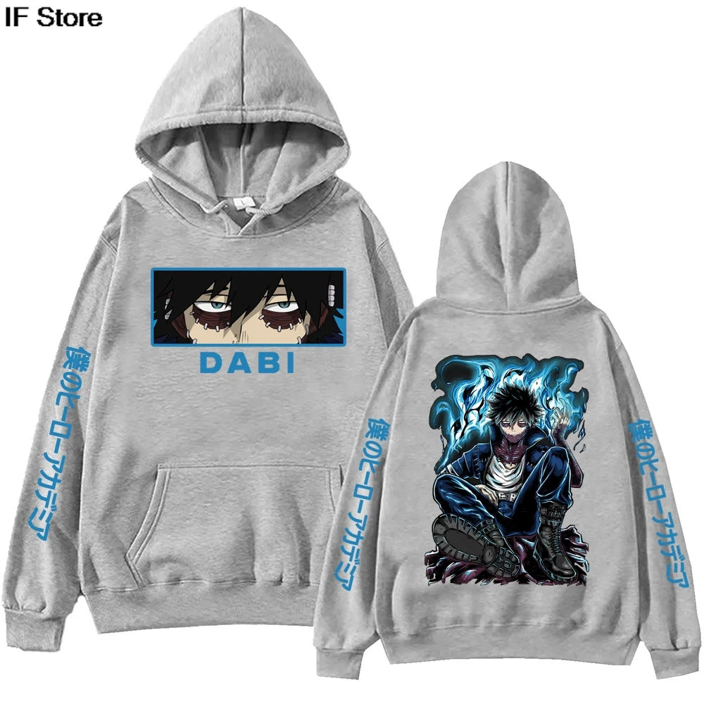 Anime My Hero Academia Dabi Hoodie Harajuku  Pullover Tops Man Woman  new in hoodies & sweatshirts Casual Pullover Sudaderas