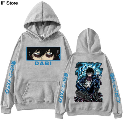 Anime My Hero Academia Dabi Hoodie Harajuku  Pullover Tops Man Woman  new in hoodies & sweatshirts Casual Pullover Sudaderas