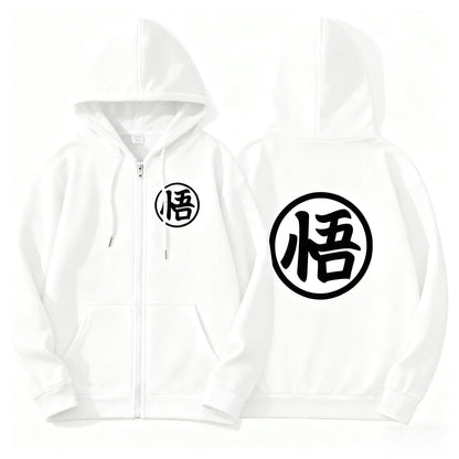 Spring Autumn New Dragon Ball Anime Zip Up Hoodie Men Women Sweatshirt Streetwear Oversized Casual Long Sleeve Jacket Cosplay