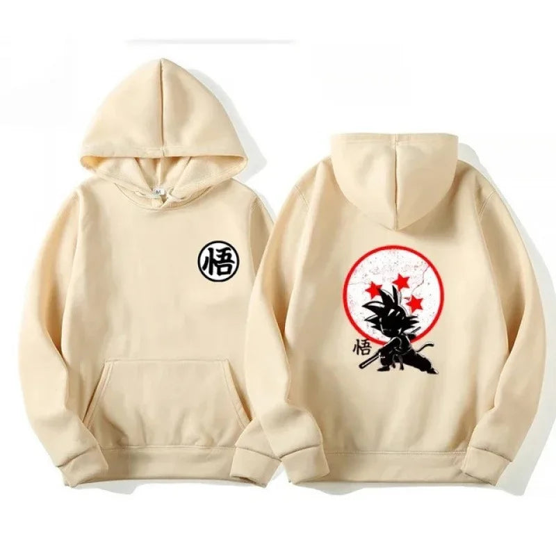 Dragon Ball Hoodie - Premium Cotton, Breathable & Elastic | Stylish Pullover Hoodie | Perfect for Anime, Casual & Leisure!