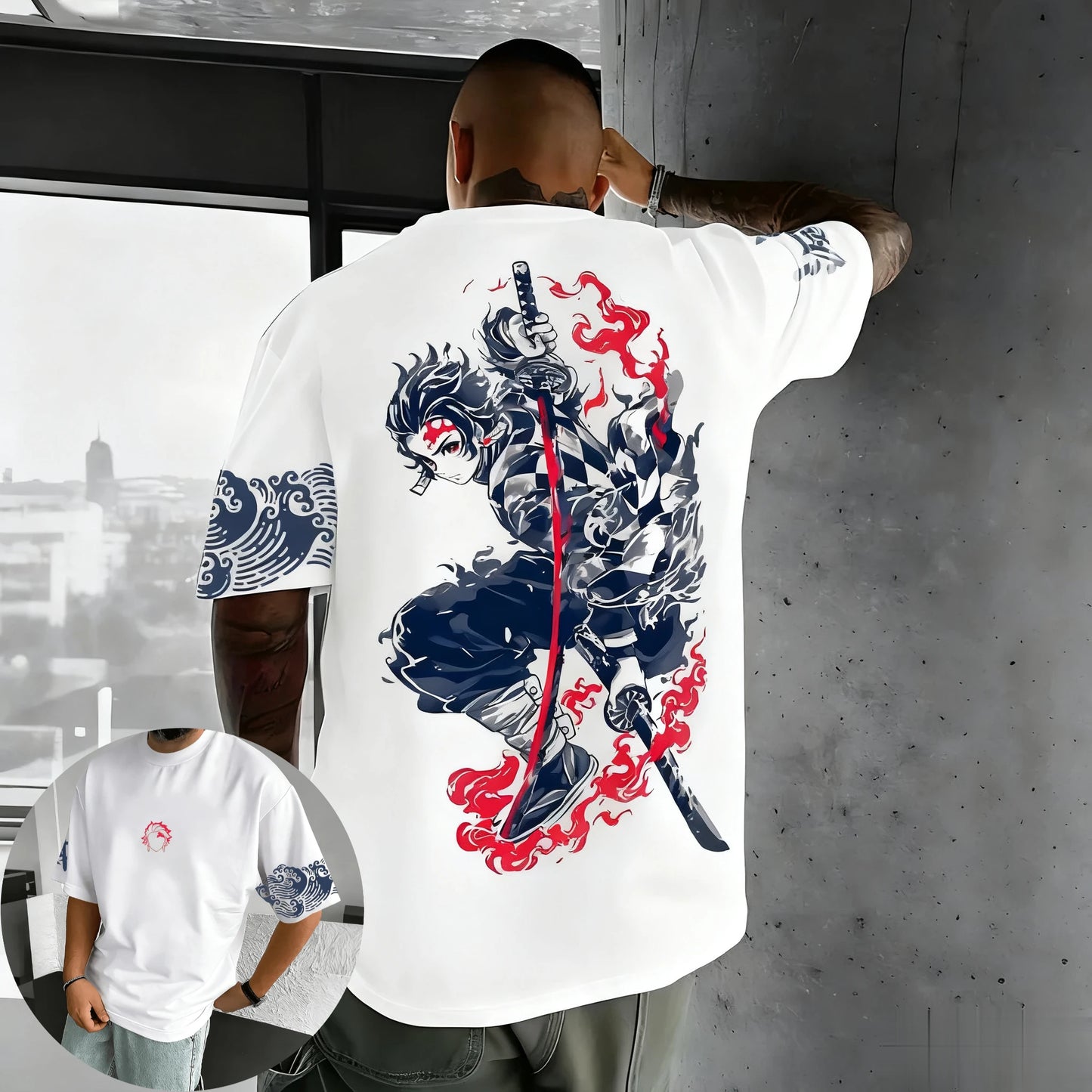 Demon Slayer Anime Graphic T Shirt Man Women Short Sleeve Tee Cotton Streetwear Casual Tops Summer Oversized Fashion Y2k Unisex