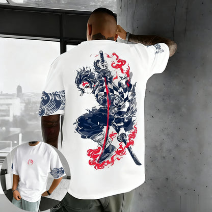 Demon Slayer Anime Graphic T Shirt Man Women Short Sleeve Tee Cotton Streetwear Casual Tops Summer Oversized Fashion Y2k Unisex