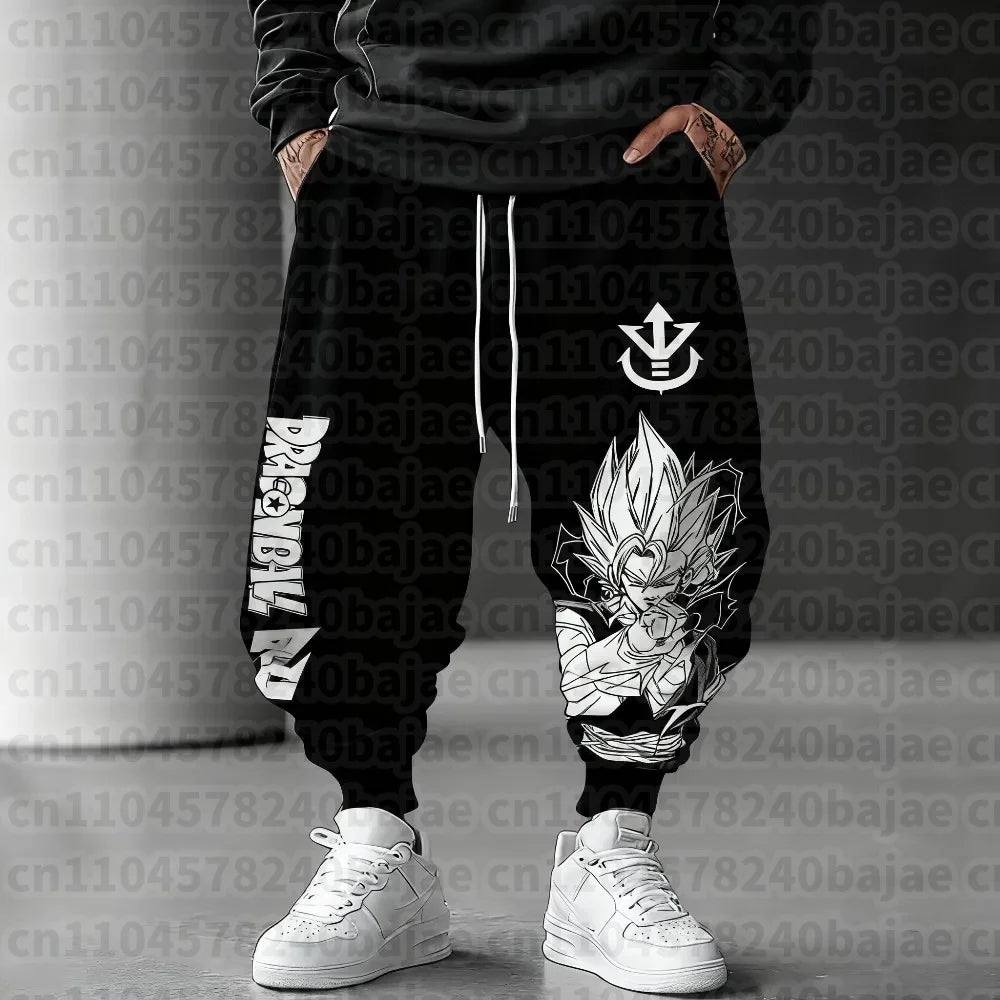 Dragon Ball Autumn/Winter New Sweatpants 2026 Men's Anime Print Loose Casual American Hip-hop Plus Size Ins Pure  Pants