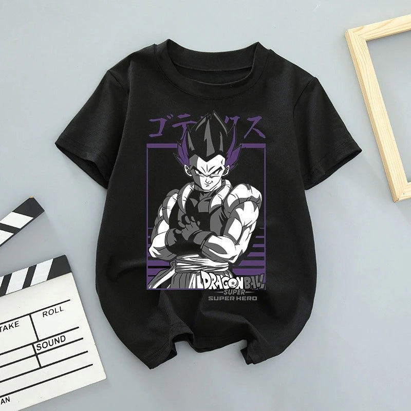 Dragon Ball GOKU Bulma Anime Printed T-shirt Men's and Women's Short Sleeves 2025 Summer American Loose Cotton T-shirt