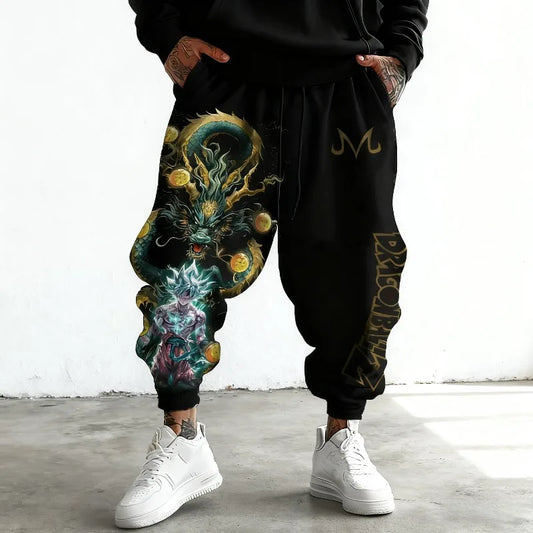 Dragon Ball Z Men Sweatpants Japanese Anime Print Oversized Sports Pants Fashion Streetwear Hip Hop Autumn Winter Y2k Trousers