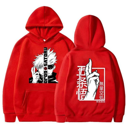 New Anime Sweatshirt Cool Gojo Satoru Graphic Printing Hoodi Men's Fashion Printed Hoodie Casual Top Hoodie Anime Hoodie