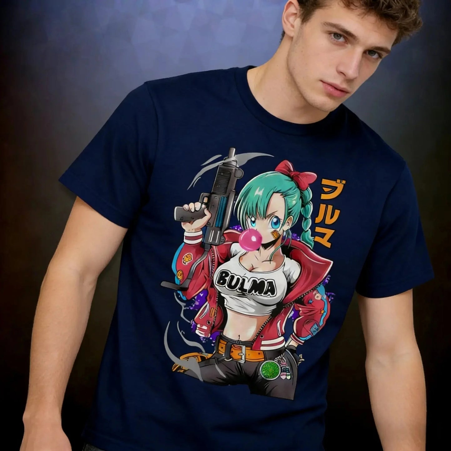 2026 Summer Dragon Ball Vintage Anime T-Shirt, Men's Pure Cotton Loose Casual Bulma Retro Tee for Daily & Sports Wear Y2K Style
