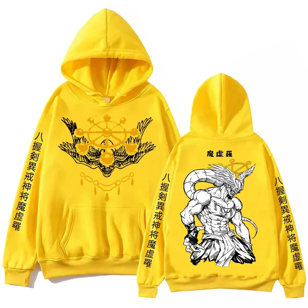 Anime Jujutsu-Kaisen Mahoraga Hoodie Man Woman Harajuku Long Sleeve Pullover Tops