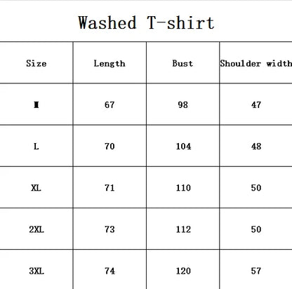 Anime Demon Slayer Retro Double Sided Washed Men's Super Large T-shirt Spring/Summer New Style Suitable for Both Men and Women