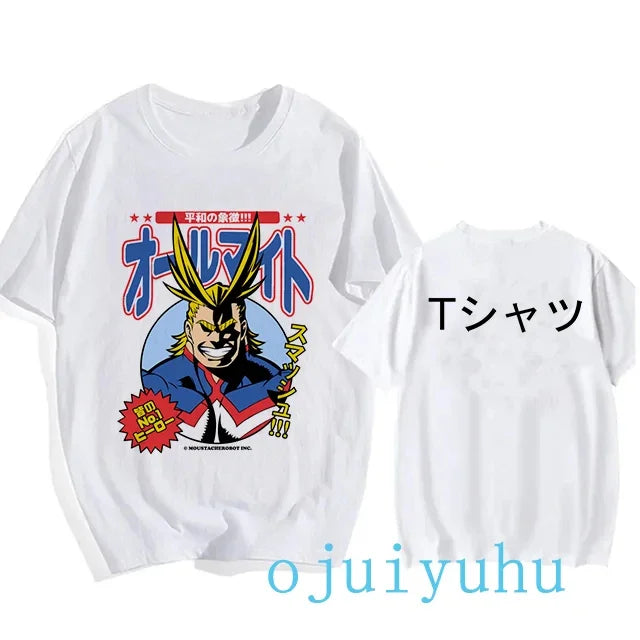 My Hero Academia Black/White T Shirt Collection