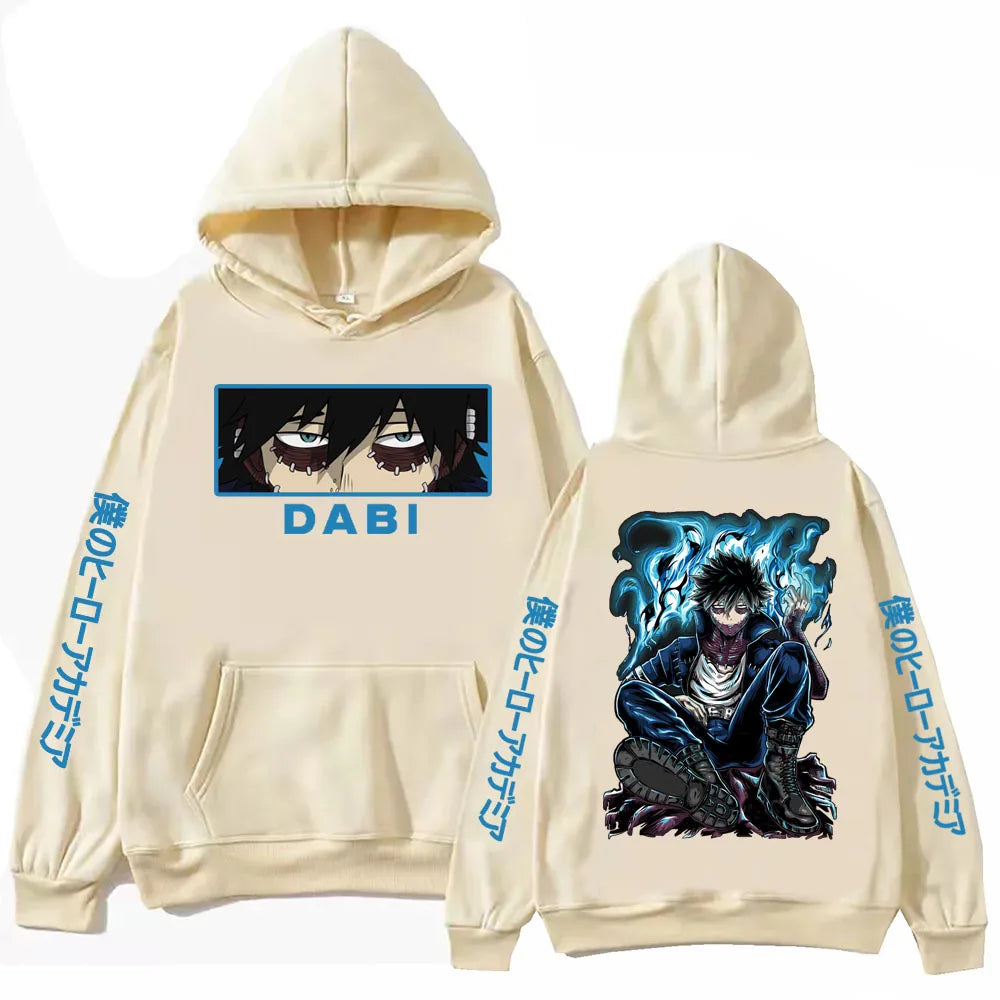 Anime My Hero Academia Dabi Hoodie Harajuku  Pullover Tops Man Woman  new in hoodies & sweatshirts Casual Pullover Sudaderas