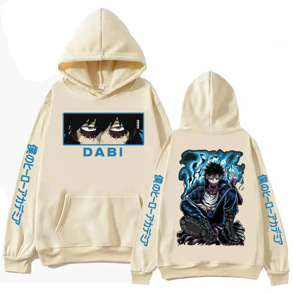 Anime My Hero Academia Dabi Hoodie Harajuku  Pullover Tops Man Woman  new in hoodies & sweatshirts Casual Pullover Sudaderas