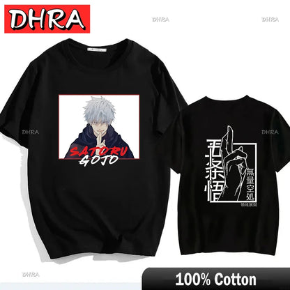 Japanese Jujutsu Kaisen Gojo Anime T-shirt Unisex Manga Gojo Satoru Graphic T Shirts Short Sleeve Tee Y2k T-shirts Cool Tops